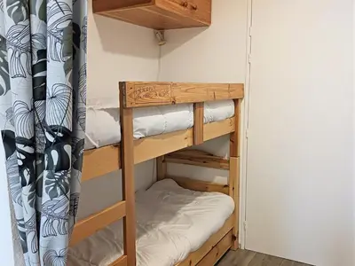 Plan de l'établissement Studio pour 3 au centre d'Arc 2000 avec balcon - FR-1-411-893