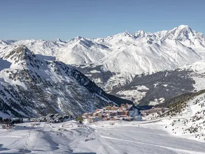 Plan de l'établissement Studio ski aux pieds Arc 2000 pour 4 personnes avec vue pistes - FR-1-411-891