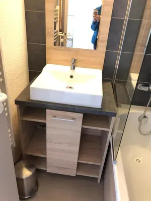 Salle de bains dans l'établissement L ADRET - Duplex 6 pers 2 chambres - Belle Plagne PARADISKI