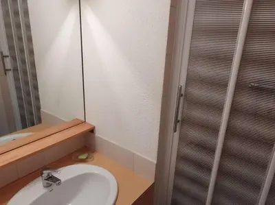 Salle de bains dans l'établissement Paradiski proche vanoise express plan peisey