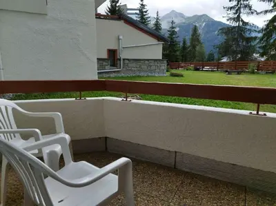 Vue générale sur la montagne ou vue sur la montagne depuis l'appartement