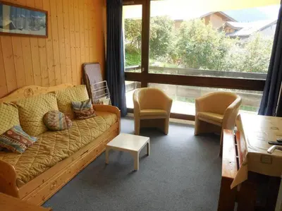 Coin salon dans l'établissement Paradiski proche des pistes plan peisey