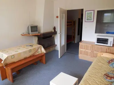 Cuisine ou kitchenette dans l'établissement Paradiski proche des pistes plan peisey