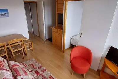 Un ou plusieurs lits dans un hébergement de l'établissement Paradiski ski au pied vallandry