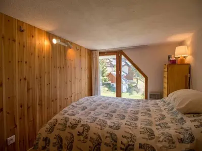Un ou plusieurs lits dans un hébergement de l'établissement Paradiski ski au pied vallandry