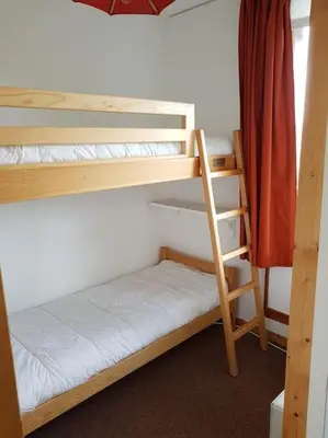 Un ou plusieurs lits dans un hébergement de l'établissement Paradiski ski au pied vallandry
