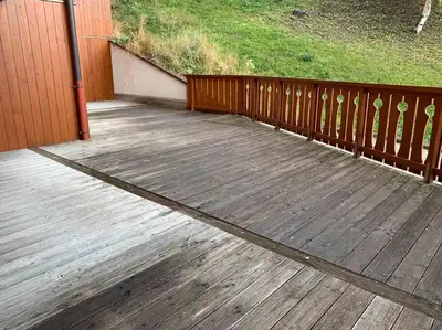 Balcon ou terrasse dans l'établissement Paradiski proche des commerces plan peisey