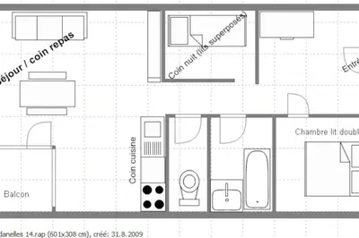 Plan de l'établissement Paradiski ski au pied vallandry