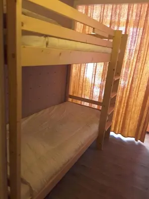 Un ou plusieurs lits dans un hébergement de l'établissement Paradiski calme et ensoleillé plan peisey