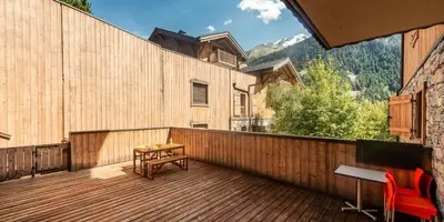 Vue générale sur la montagne ou vue sur la montagne depuis l'appartement