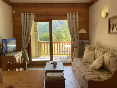 Télévision ou salle de divertissement dans l'établissement Résidence les Alpages - Appartement Boule de neige - 3 pièces 6 personnes