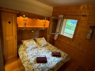 Un ou plusieurs lits dans un hébergement de l'établissement Résidence les Alpages - Appartement Boule de neige - 3 pièces 6 personnes