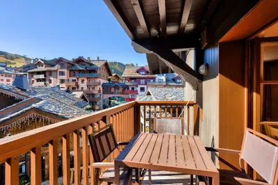 Balcon ou terrasse dans l'établissement Résidence Les Arcs 1950 Le Village - maeva Home - Appartement 2 pièces 4 personnes - Prestige MAE-0134