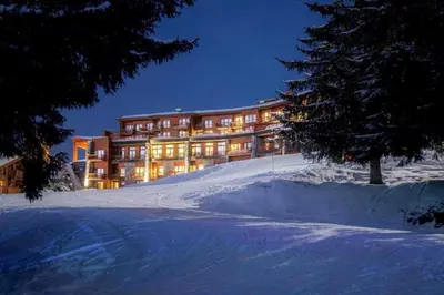 Plan de l'établissement Les Arcs 1800 : Appartement ski in/out avec spa