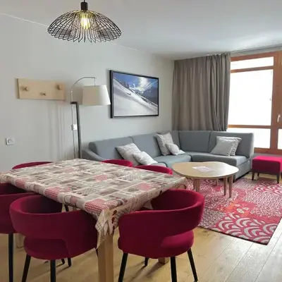 Les Arcs 1800 : Appartement ski in/out avec spa