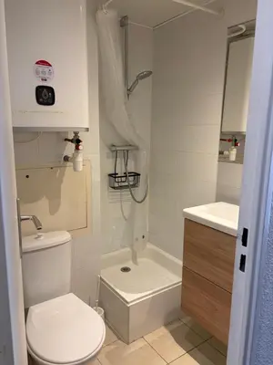 Salle de bains dans l'établissement Studio Tignes Val Claret
