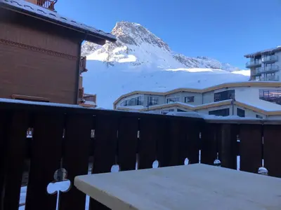Vue générale sur la montagne ou vue sur la montagne depuis l'appartement