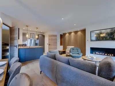 Plan de l'établissement Duplex au pied des pistes avec espace détente - FR-1-686-34
