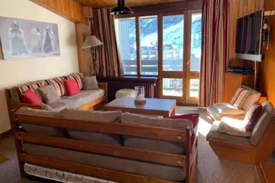Coin salon dans l'établissement Duplex ,Tignes Val Claret, pied des pistes