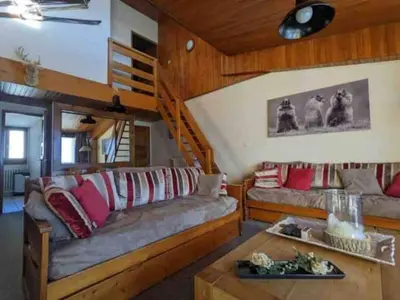 Coin salon dans l'établissement Duplex ,Tignes Val Claret, pied des pistes