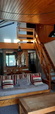 Un ou plusieurs lits dans un hébergement de l'établissement Duplex ,Tignes Val Claret, pied des pistes