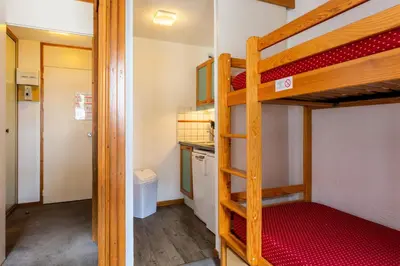 Un ou plusieurs lits dans un hébergement de l'établissement Résidence Les Chalets des Arolles - maeva Home - Studio 4 Personnes - Budget MAE-5804