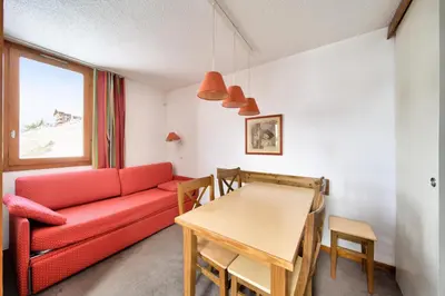 Coin salon dans l'établissement Résidence Les Chalets des Arolles - maeva Home - Studio 4 Personnes - Confort MAE-6544