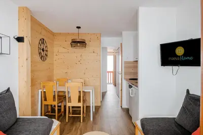 Coin salon dans l'établissement Résidence Les Constellations - maeva Home - 2 Pièces 5 personnes Sélection MAE-7324