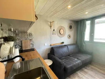 Coin salon dans l'établissement Résidence Palafour - Studette cosy rénovée MAE-3884