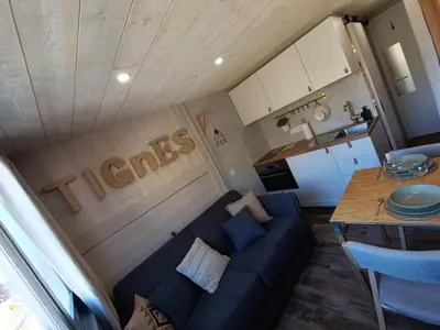 Cuisine ou kitchenette dans l'établissement Résidence Palafour - Studette cosy entièrement rénovée. MAE-3894