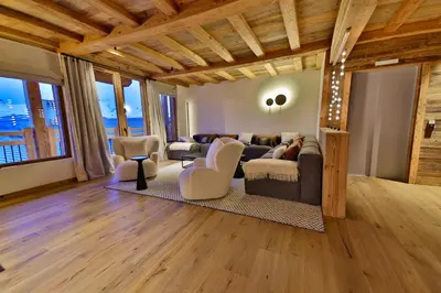 Coin salon dans l'établissement Epicime Lodge