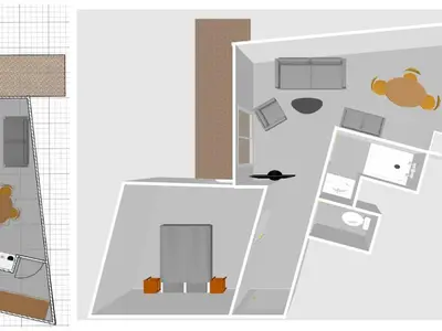 Plan de l'établissement Cocon chaleureux avec Wifi, garage et accès direct aux pistes dans résidence neuve à Val-d'Isère - FR-1-694-326