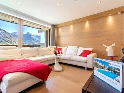 Coin salon dans l'établissement Apartment Le Shamrock - Le Lac-6 by Interhome