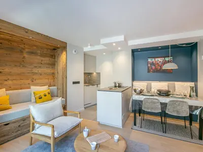 Cuisine ou kitchenette dans l'établissement Appartement de standing avec garage, wifi et terrasse au pied des pistes à Val-d'Isère - FR-1-694-332