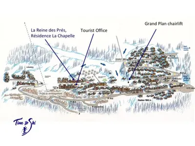 Plan de l'établissement La Reine des Prés