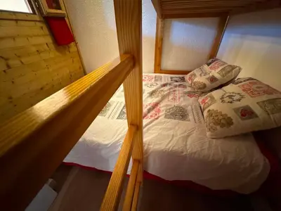 Un ou plusieurs lits dans un hébergement de l'établissement Appartement 1 chambre Croix du Sud Belle Plagne