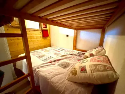 Un ou plusieurs lits dans un hébergement de l'établissement Appartement 1 chambre Croix du Sud Belle Plagne