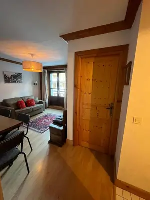 Coin salon dans l'établissement Adorable 30m2 Coeur de Val 1 chambre 2 lits
