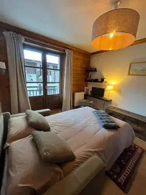 Un ou plusieurs lits dans un hébergement de l'établissement Adorable 30m2 Coeur de Val 1 chambre 2 lits