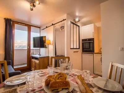 Cuisine ou kitchenette dans l'établissement 15 Grande Ourse sleeps 4/5 Vallandry - Les Arcs