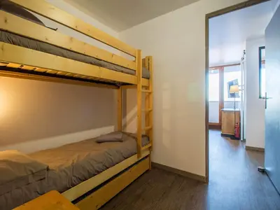 Un ou plusieurs lits dans un hébergement de l'établissement 15 Grande Ourse sleeps 4/5 Vallandry - Les Arcs