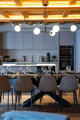 Cuisine ou kitchenette dans l'établissement Chalet Chalmers