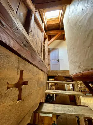 Un ou plusieurs lits superposés dans un hébergement de l'établissement Chalet typique accueillant jusqu'à 9 personnes
