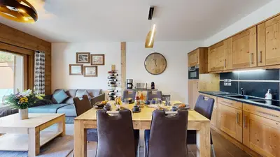 Cuisine ou kitchenette dans l'établissement Elégant logement, Superbe vue