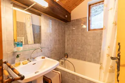 Salle de bains dans l'établissement Paradiski - Flat with mountain views