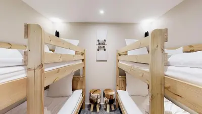 Un ou plusieurs lits dans un hébergement de l'établissement Nouveau ! Chalet pied des pistes