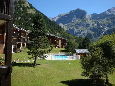 Vue générale sur la montagne ou vue sur la montagne depuis l'appartement
