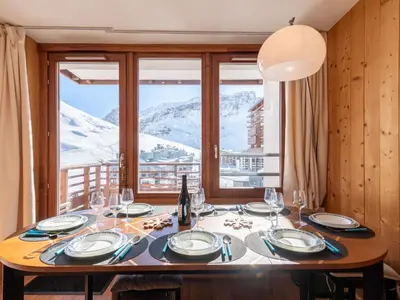 Vue générale sur la montagne ou vue sur la montagne depuis l'appartement