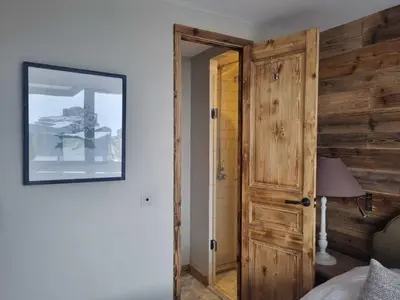 Un ou plusieurs lits dans un hébergement de l'établissement Appartement à Tignes - 5 pers, 41m², proche montagne - FR-1-449-191