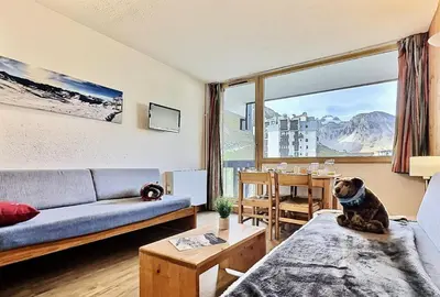 Vue générale sur la montagne ou vue sur la montagne depuis l'appartement